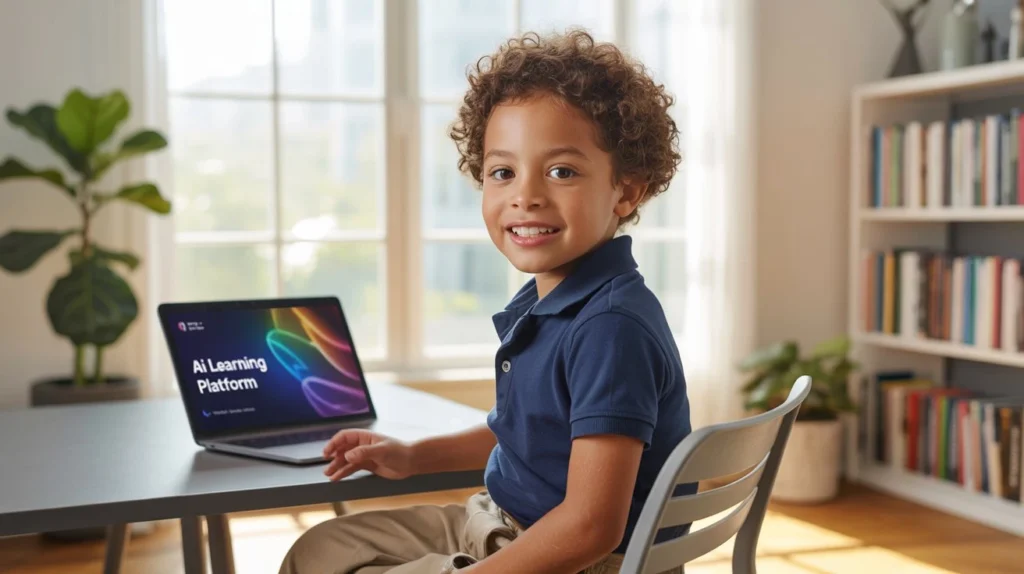 AI explorers ages 6-8 child learning creative projects online